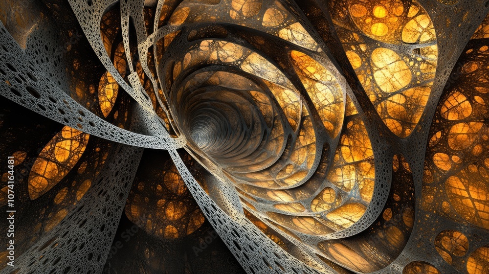Poster fractal structures in technology explore the intersection of science information technology and educ