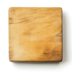 American yellow wood isolated on a with a white background, close up