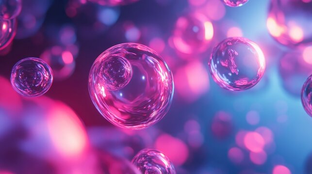 3D illustration of in vitro fertilization process