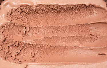 Ice cream flavoured Chocolate surface, Top view Blank for design.