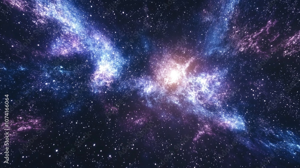 Poster outer space in 3d cartoon rendering science fiction cosmos