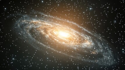 Obraz premium Cartoon rendering in 3D featuring the Milky Way with stars ideal for background use