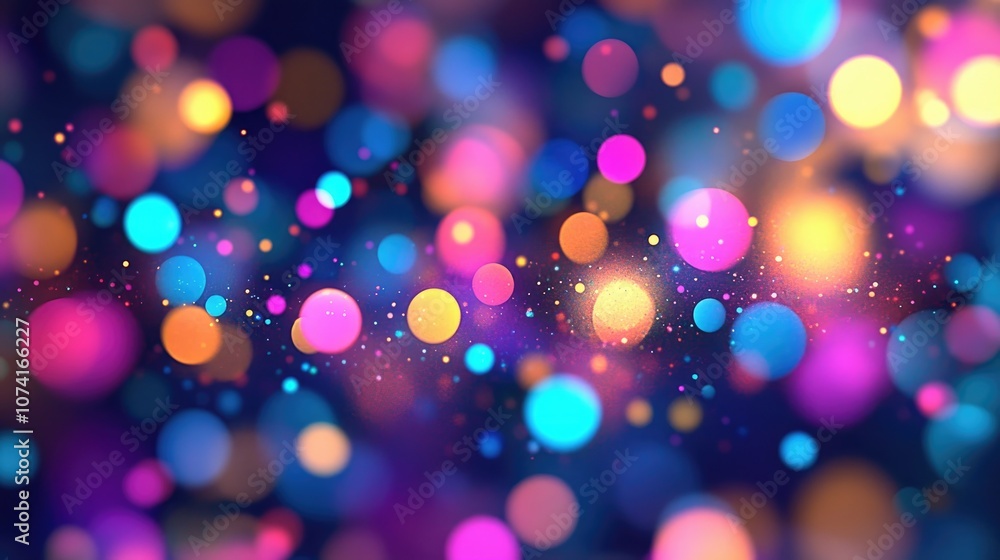 Aufkleber vivid blurred colorful wallpaper background in 3d cartoon rendering
