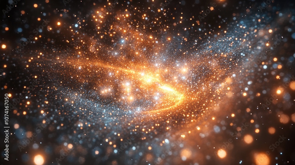 Leinwandbilder a fantastic flight through an abstract star cluster depicted in 3d cartoon style the model features 