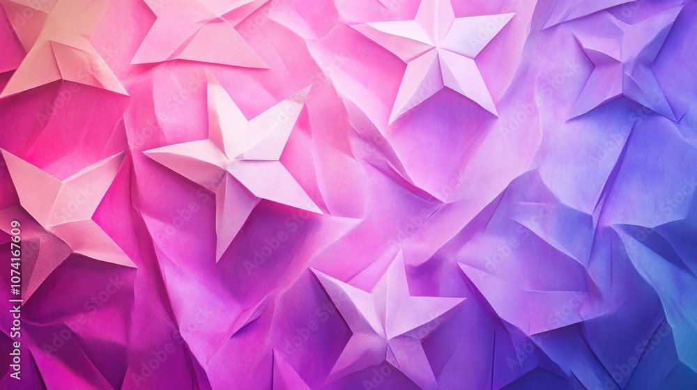Poster abstract cosmic magenta multicolor texture in a 3d cartoon rendering featuring a neon pink and purpl