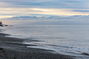 Serene Sunrise Over West Coast Vancouver Island Seascape