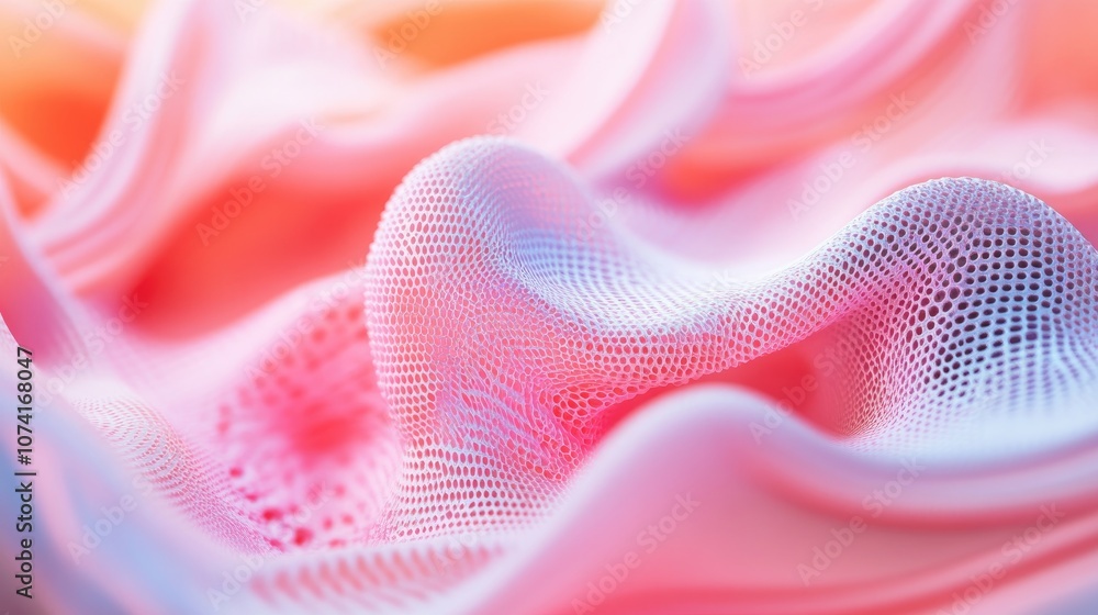 Poster Abstract texture in 3D cartoon rendering Background with selective focus and shallow depth of field