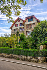 Zurich, Switzerland - July 26, 2024: Residential building exteriors in Zurich Switzerland
