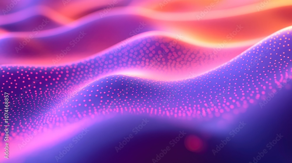 Poster Abstract texture with light bokeh background in 3D cartoon rendering