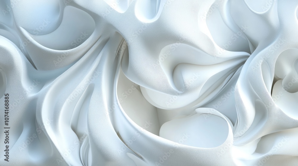 Poster Abstract texture with a light background in a 3D cartoon rendering