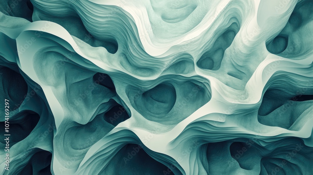 Poster Abstract wallpaper and texture background in a 3D cartoon rendering