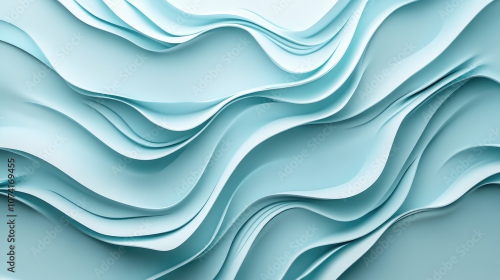 Poster Abstract texture with a light background in a 3D cartoon rendering