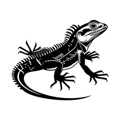 Fototapeta premium Spiny tailed Lizard Vector Logo