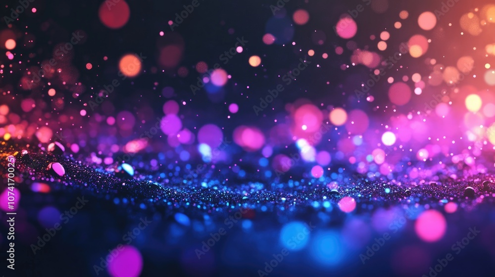Aufkleber creative digital background design featuring a 3d cartoon rendering with black dark and neon gradien