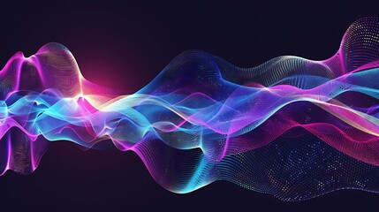 Abstract Digital Wave Background