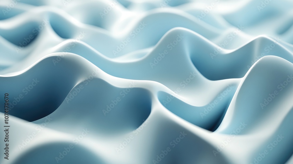 Poster Abstract texture in 3D cartoon rendering Background with selective focus and shallow depth of field