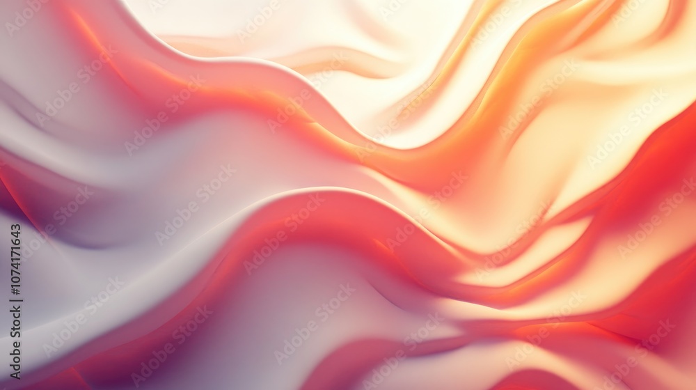 Poster abstract background in 3d cartoon rendering