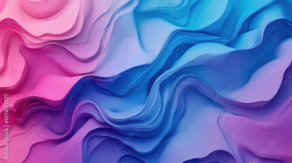 Poster Abstract wallpaper and texture background in a 3D cartoon rendering