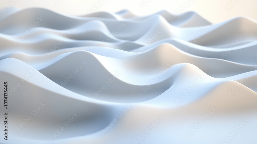 Poster Abstract texture with a light background in a 3D cartoon rendering