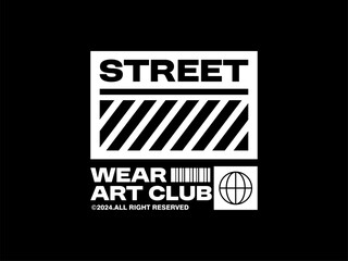 Obraz premium Vector streetwear template.