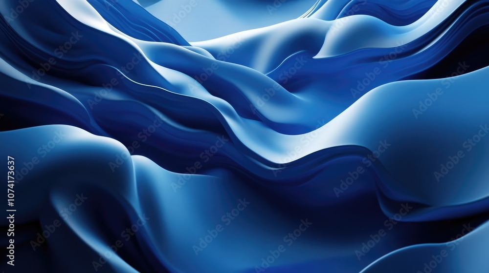 Poster abstract monochromatic background in a 3d cartoon rendering