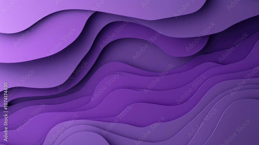 Poster Abstract purple background for design and decoration in 3D cartoon rendering