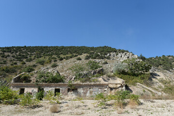 Ruins of the I.S. Kefeli cannery in Balaklava. Crimea