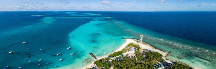 View of Fulidhoo island in the Maldives © pierrick