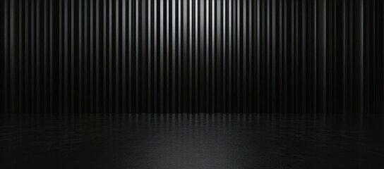 Black vertical striped background with light.