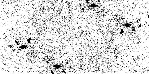 Grunge Black And White Urban Vector Texture Template. Dark Messy Dust Overlay Distress Background. Easy To Create Abstract Dotted, 