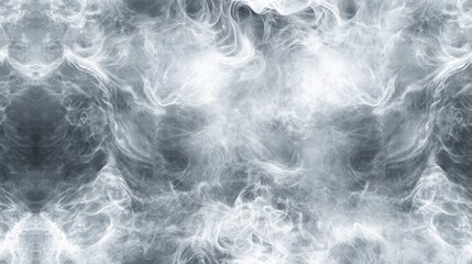 Seamless abstract pattern resembling fog and smoke with dynamic light interactions ideal for creative design projects