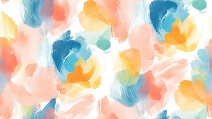 Seamless abstract watercolor pattern featuring vibrant paint textures and unique stains perfect for web design and artistic projects