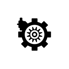 Obraz premium Stepper Motor Vector Logo