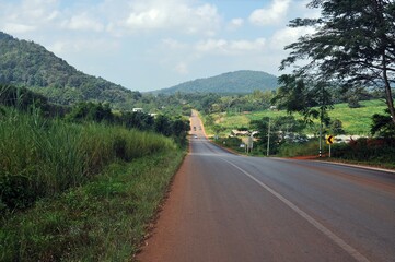 mountain road in the mountains