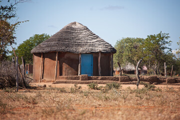 traditional village houses africa, setswana traditional thatched roof south africa and Botswana tribal houses