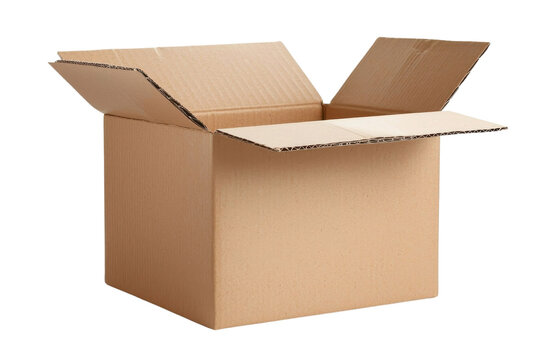 An open cardboard box ready for packing or shipping items efficiently.