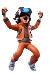 Obraz premium Fun white background technology vitality.