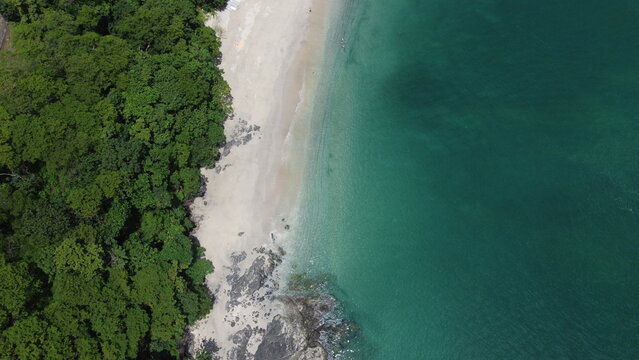 Costa Rica Beach in Guanacaste from the air