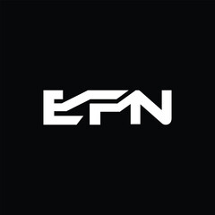 EFN Simple letter logo vector design template.