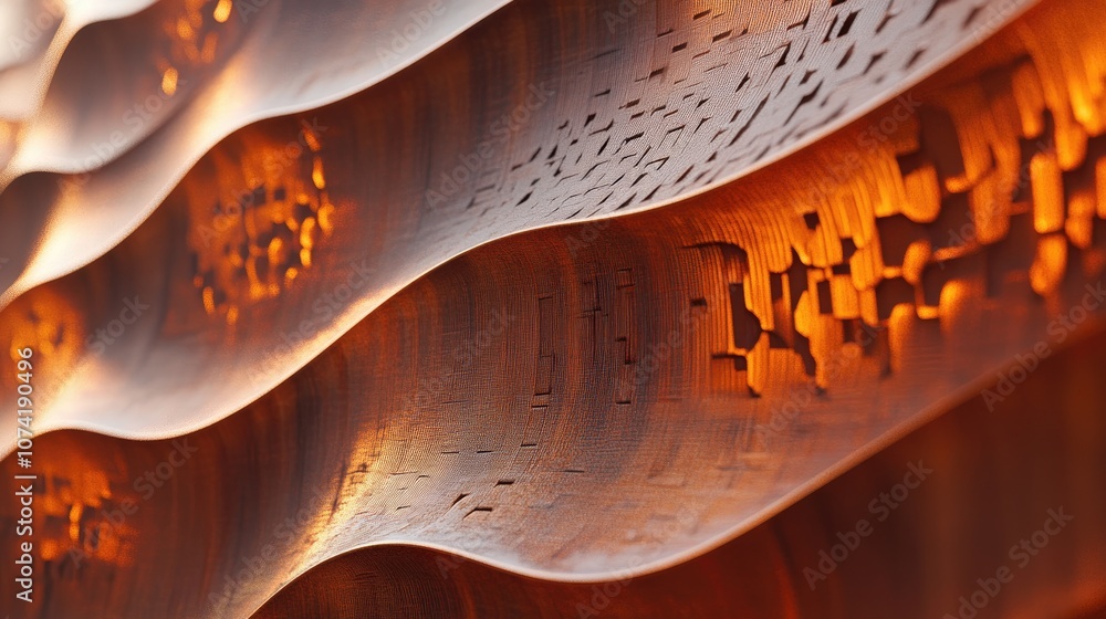 Aufkleber close up of an abstract wall with 3d rendering
