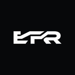 EFR Simple letter logo vector design template.