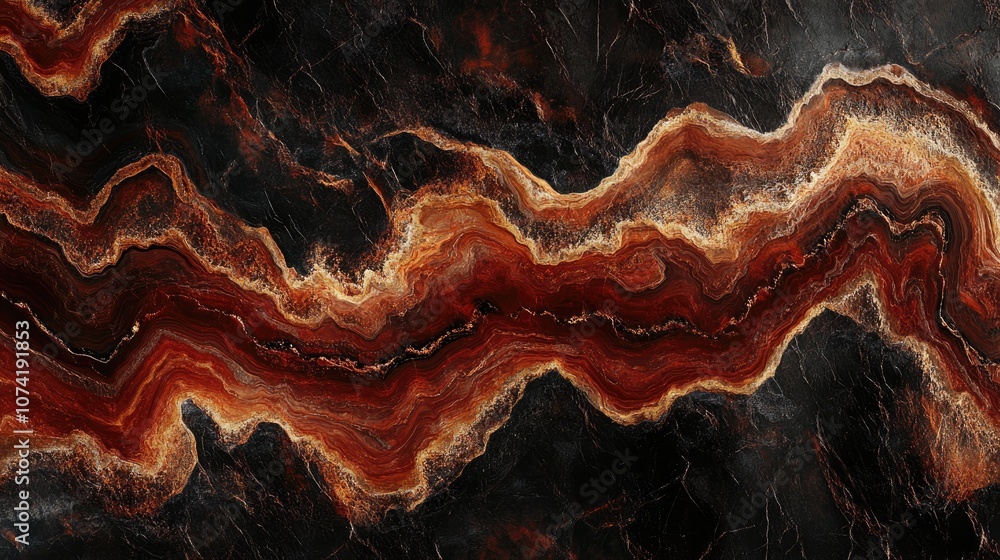 Poster 3d rendering of a dark onyx marble textured background