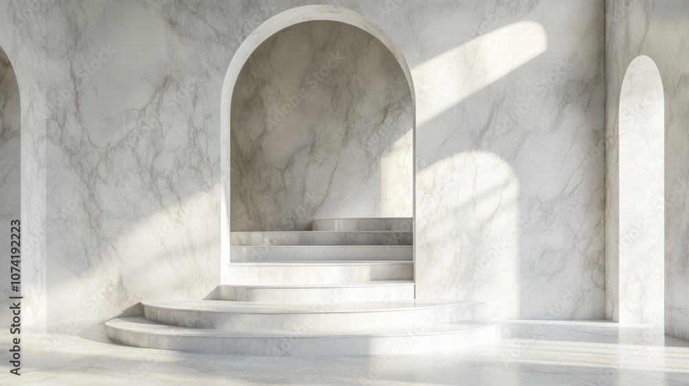 Poster 3d rendering of a marble background