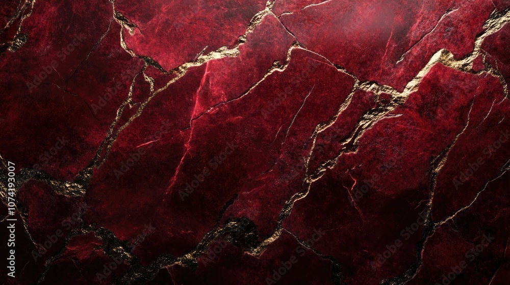 Poster 3d rendering of red marble texture