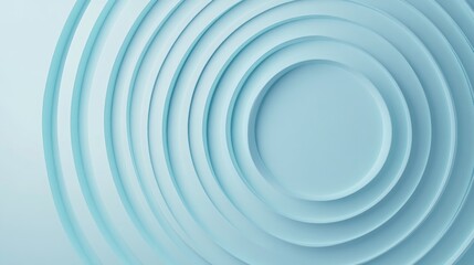 Obraz premium 3D rendering of a light blue radial gradient effect