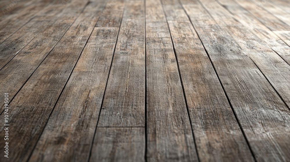 Poster 3d rendering of a vintage wood plank background with empty space