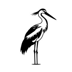 Obraz premium Stork Vector Logo