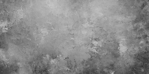 Grunge texture effect. Distressed overlay rough textured on dark space. Old aged damaged cracked grunge black anthracite gray dark concrete cement plaster facade wall texture background banner long 