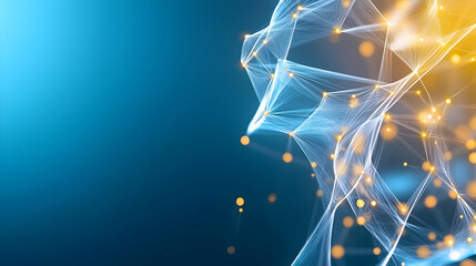 Futuristic digital data stream visualization. Can be used in the description of network abilities