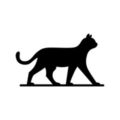cat silhouette icon sign vector